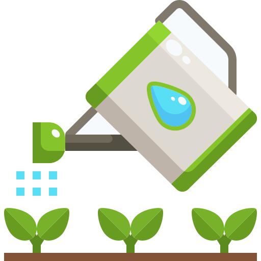 给植物浇水