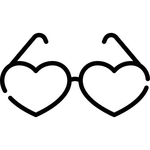 Heart glasses