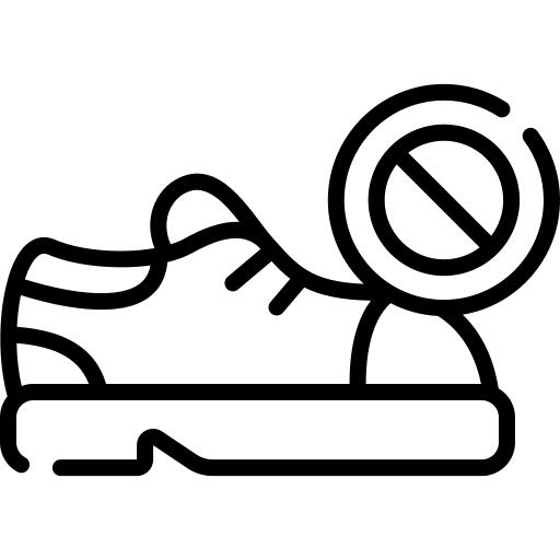 No shoes