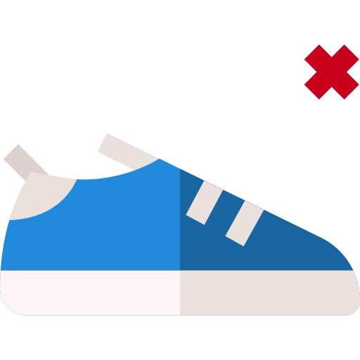 No shoes