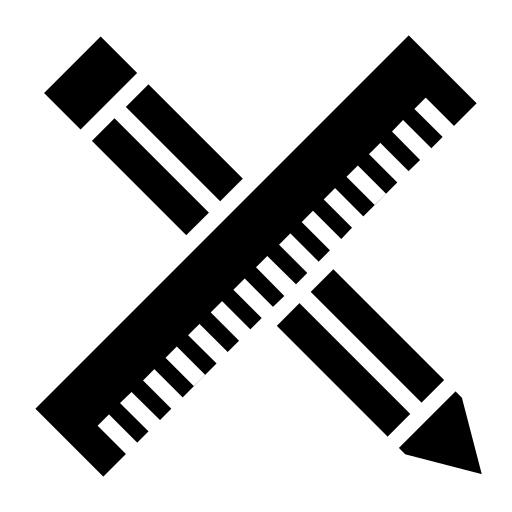 Ruler and pencil