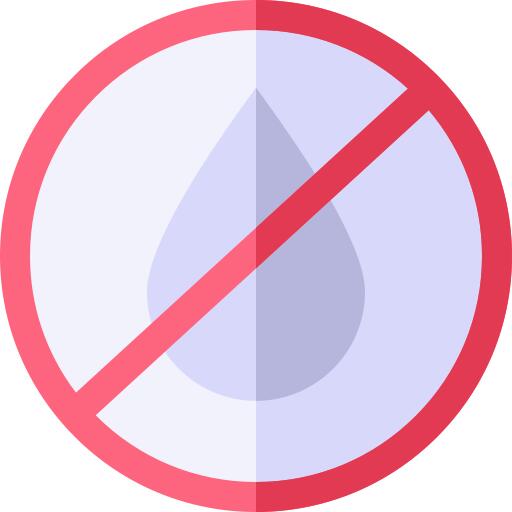 No water