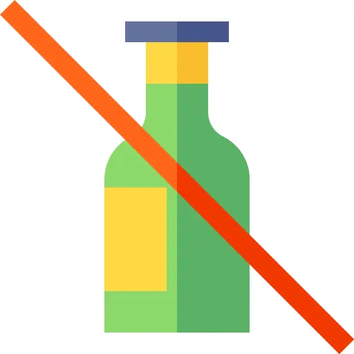 No alcohol