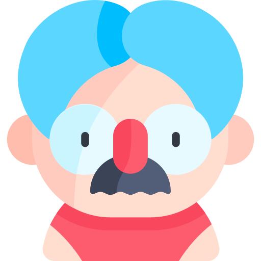 Glasses with mustache
