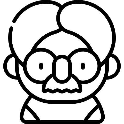 Glasses with mustache