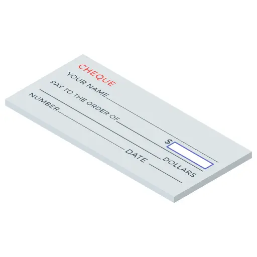 Bank check