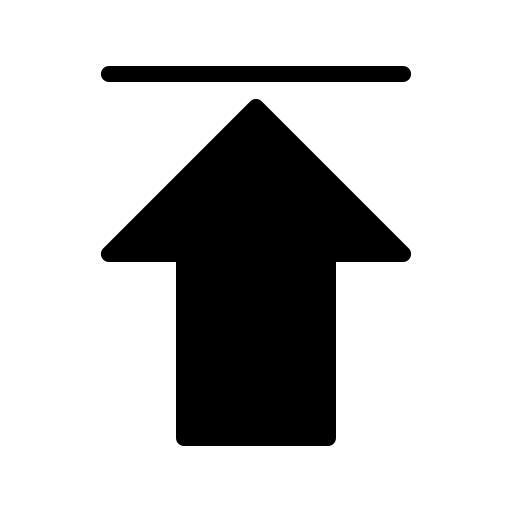 Upward arrow