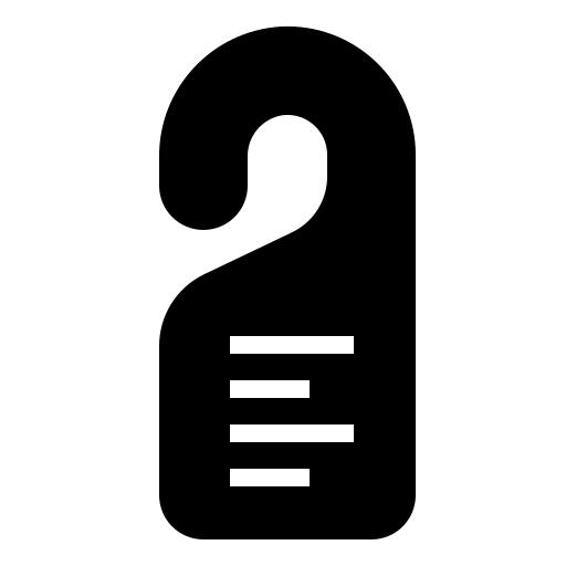 Do not disturb sign