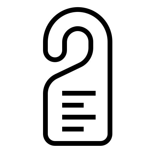 Do not disturb sign