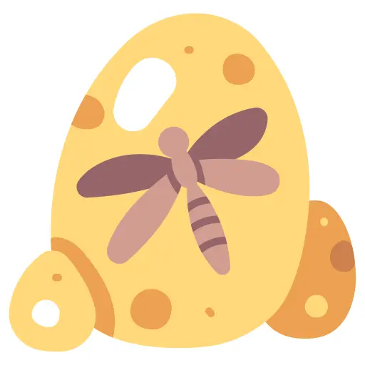 Dried insect in amber