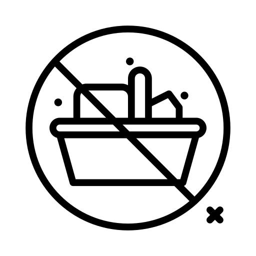 No shopping cart