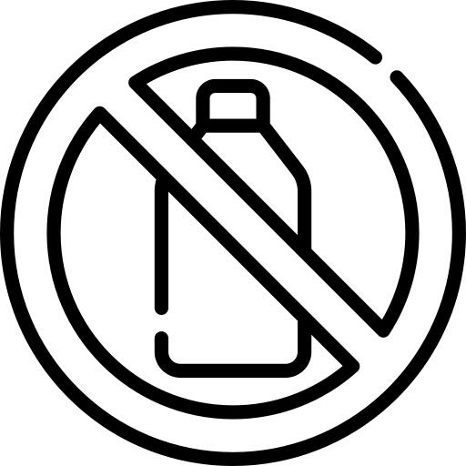 No plastic bottles