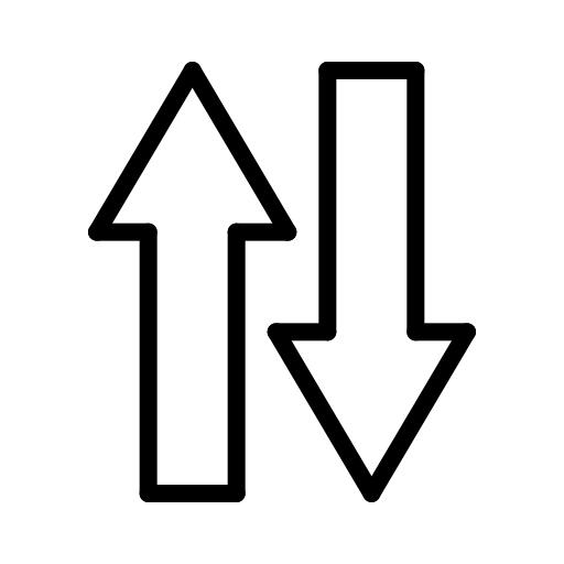 Up and down arrow