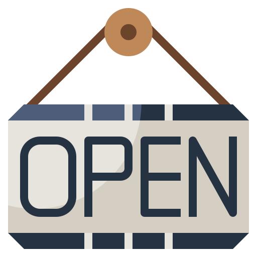 Open sign