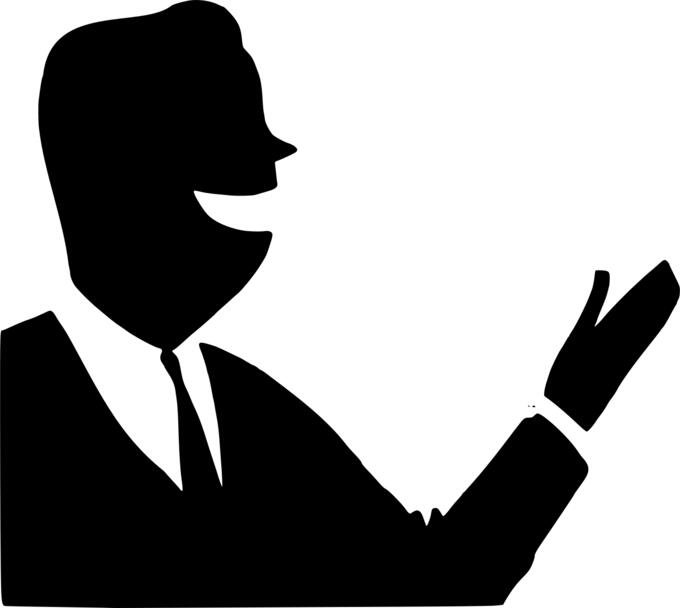 Office guy silhouette