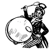 Uncle Sam beats a drum