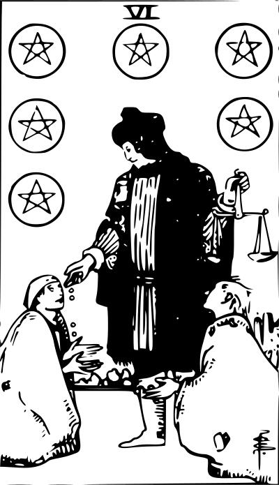 Man giving coin away