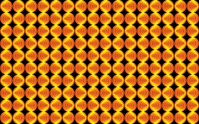 Orange retro circles