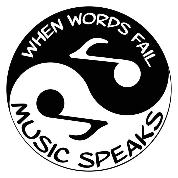 Musical typography Yin Yang