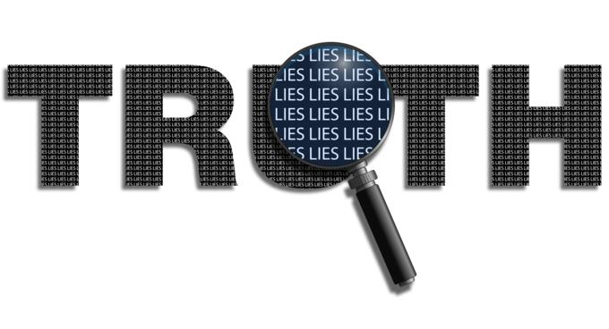 Truth with magnifier