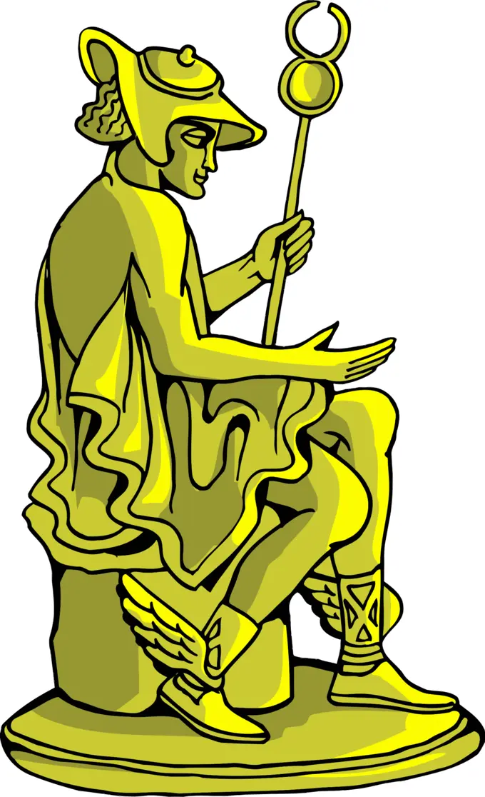 Golden statue warrior