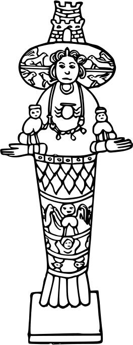 Diana of Ephesus drawing