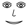 Grin vector illustration