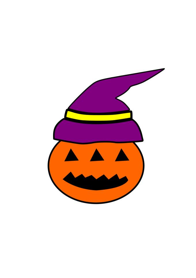 Pumpkin with hat