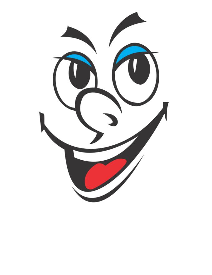Smiling face vector image