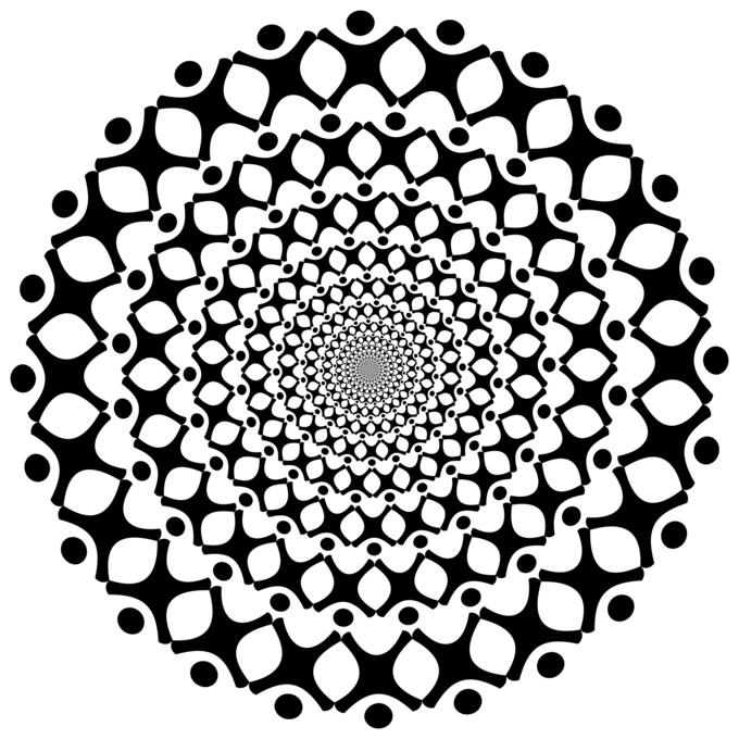 Abstract people vortex