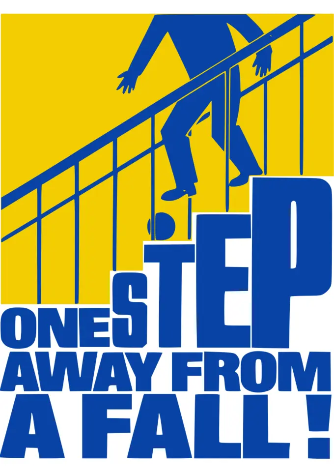 ''One Step from a Fall'' poster