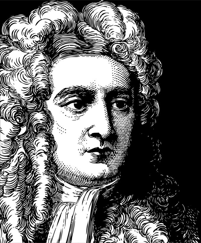 Isaac Newton's portrait