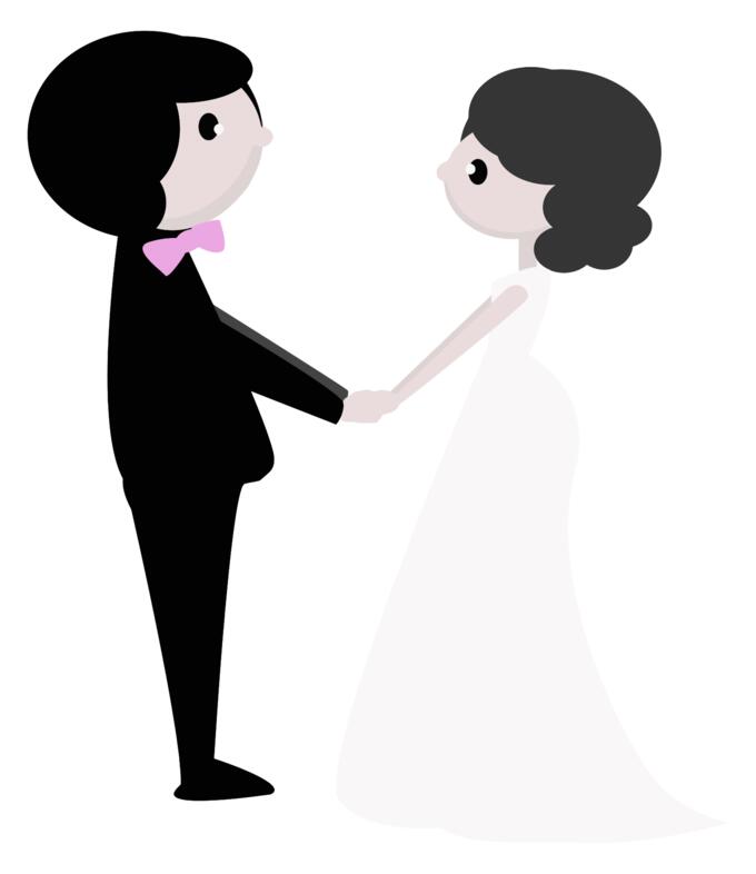 Wedding day with no background