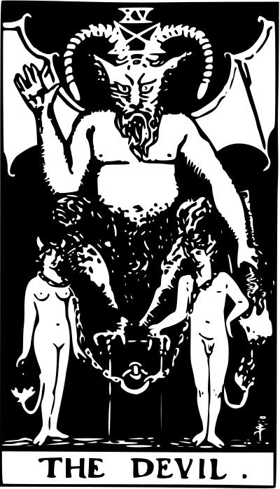 Devil tarot card