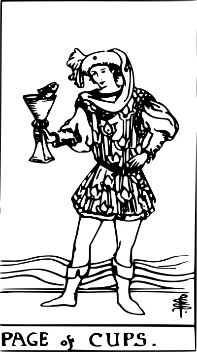 Page of cups tarot card