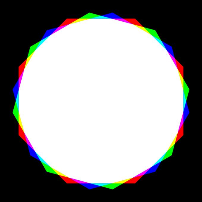 Colorful octagons mix