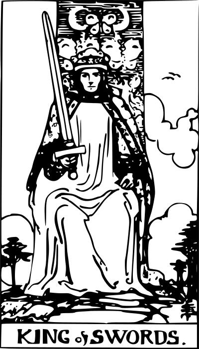 King of swords tarot card