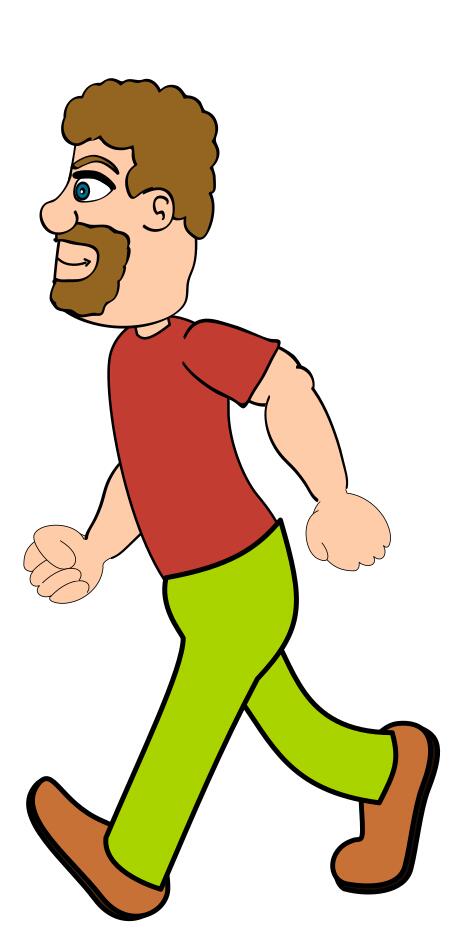 Guy sprinting