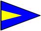 Triangular naval flag