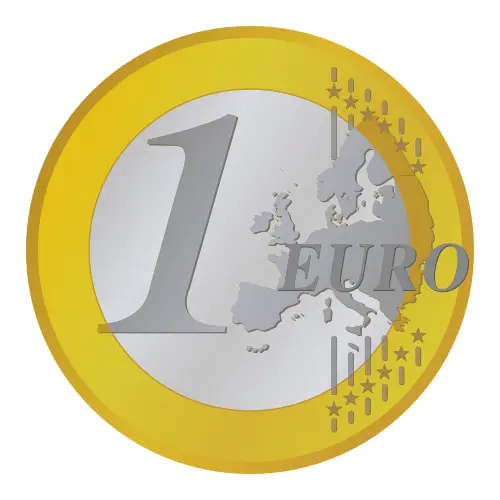 One euro coin