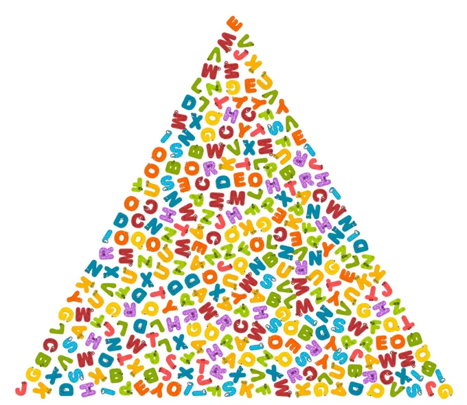Animals triangle alphabet