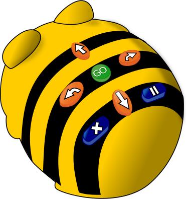 Bee-bot in cartoon style