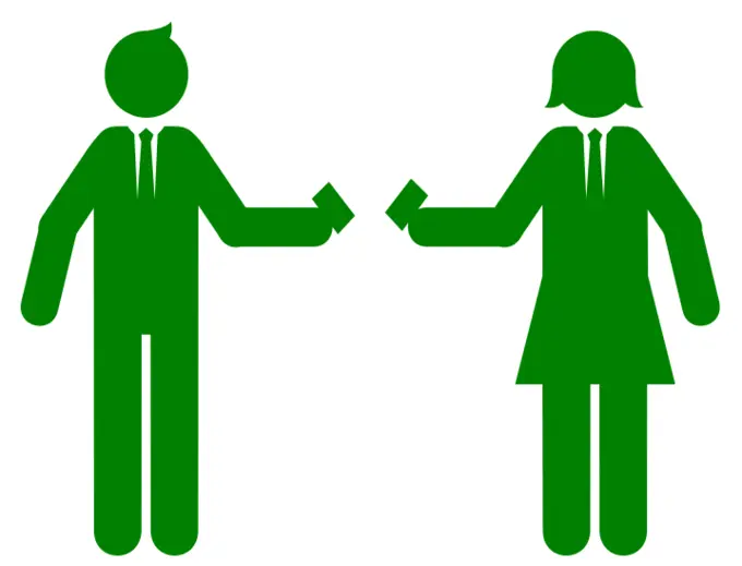 Business cards exchange