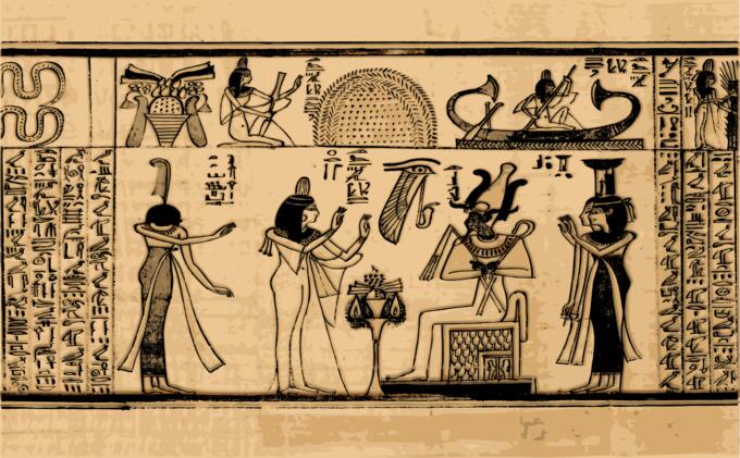 Egyptian art wall