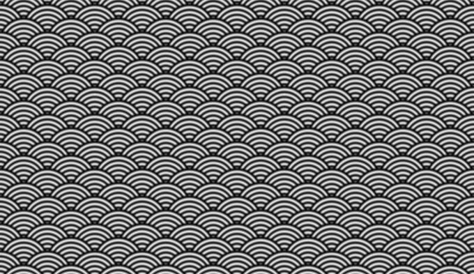Japanese pattern in gray scale