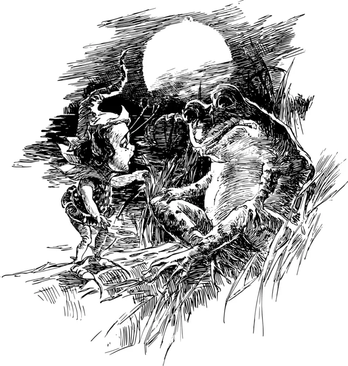 Frog and elf