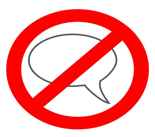 No talking symbol