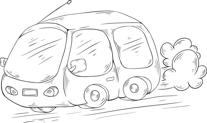 Cartoon car illustration