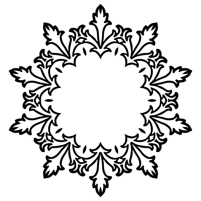 Round floral photo support