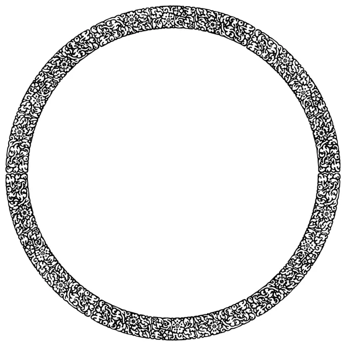 Floral circle image